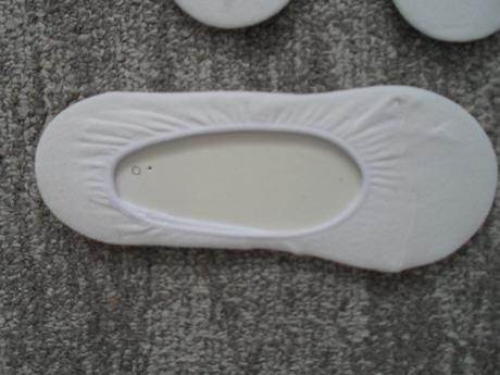 Bílé dámské nízké ponožky do balerín 3 páry, 39