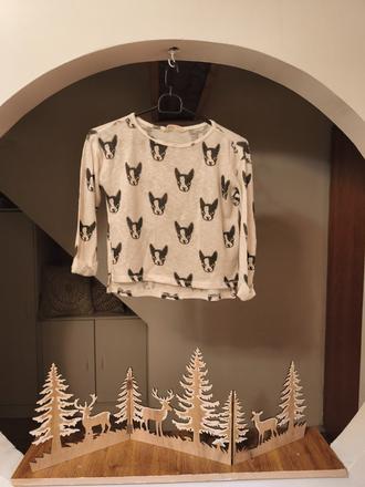 Svetřík s pejsky h&m 134/140, h&m,140