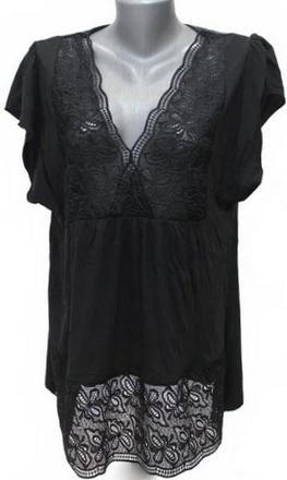 Tričko s krajkou, bonprix,44