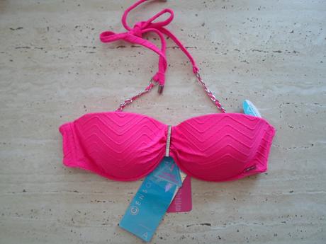 Růžové plavky plavková podprsenka 70a, new yorker,s / xs