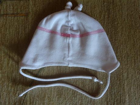 Bavlněná čepička s mašličkou, vel.56, 56