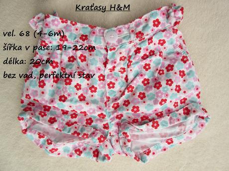 Květované kraťasy zn. h&m, h&m,68
