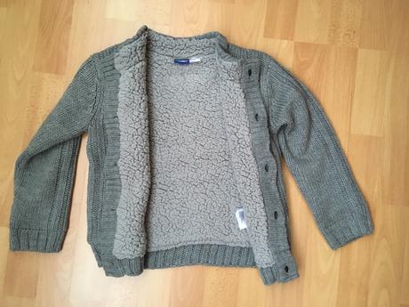 Chlapecký velmi teplý svetr - kabátek, lupilu,110