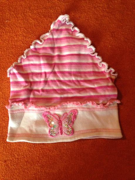 Dívčí letní šátek motýl (obvod 42 - 47 cm), 80