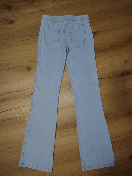 Nové dívčí džínové kalhoty h&m 170 jeggings široké, h&m,170