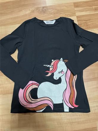 Tričko jednorožec, h&m,134