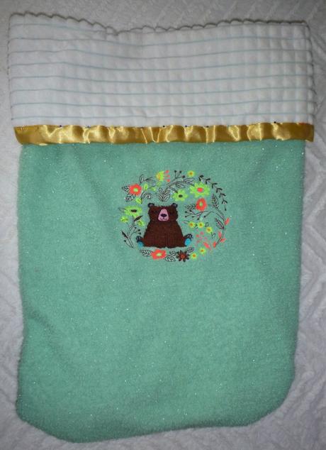 Unisex deka do kočárku se jménem miminka, 