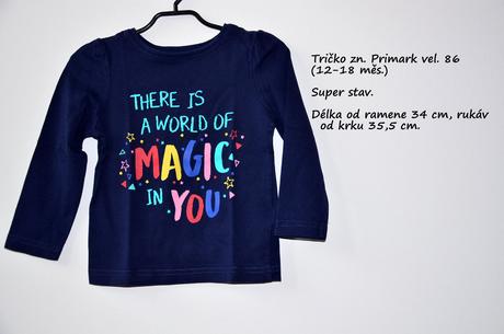 Tričko v super stavu zn. primark vel. 86, primark,86