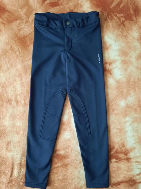 Tmavě modré zateplené rajtky, 8-10 let, 134