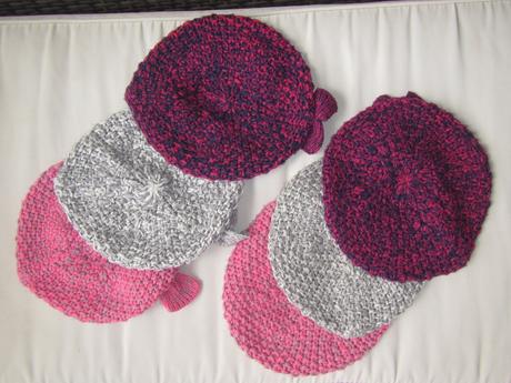 2x2 baretky pletené +2šály, 110