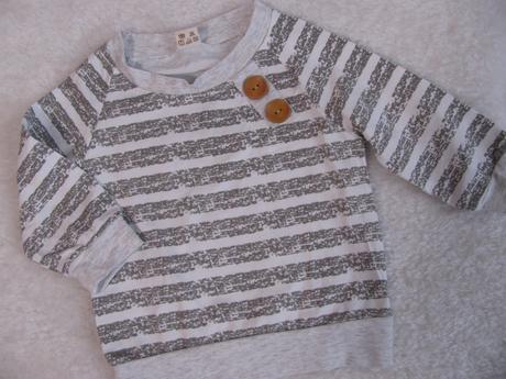 Šedo bílé bavlněné tričko, 68