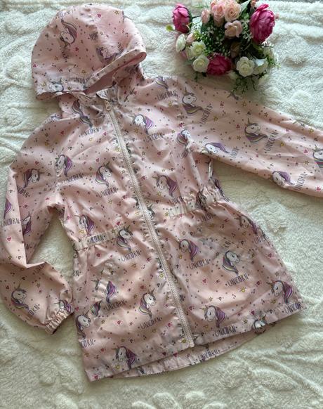 Větrovka/ párka  jaro/podzim unicorn- v.8/9 let, primark,134