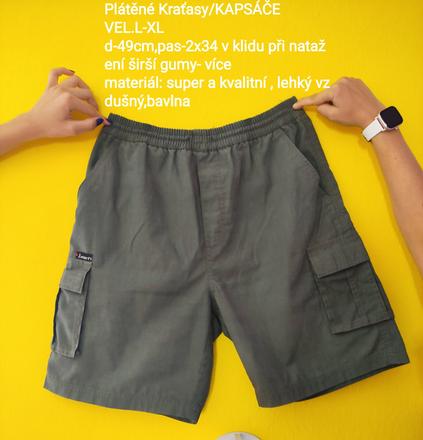 Pánské kraťasy-vel l- xl, l