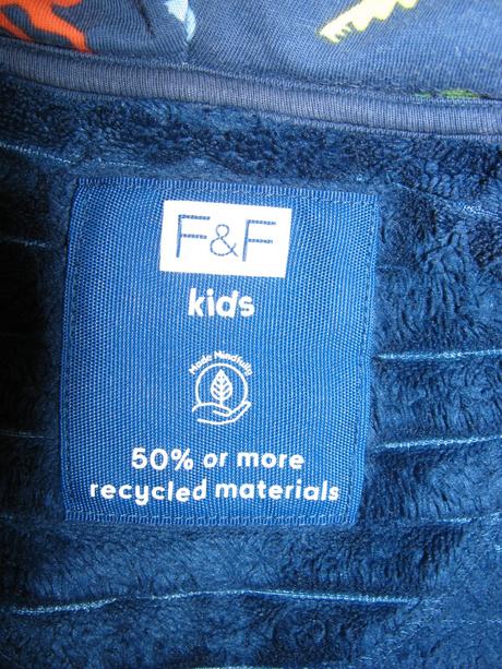 Fleecový modrý overal s kapucí na spaní drak, f&f,128