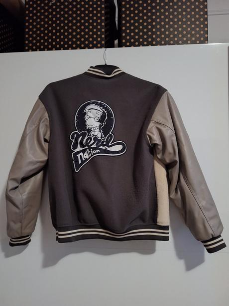 Baseballová simpsons bunda street bunda vel. xxs, h&m,xs