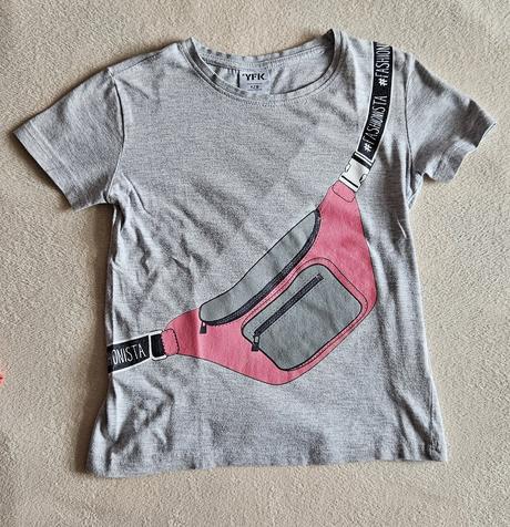 4x dívčí tričko (3x krátké, 1x dlouhé) vel.128-134, 128