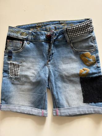 Riflové kraťasy desigual, desigual,m