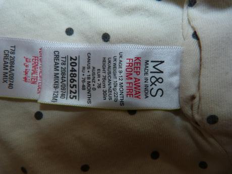 Ms oboustranný kabátek vel. 80, marks & spencer,80