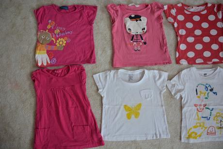 Trička na lítačku, h&m,98