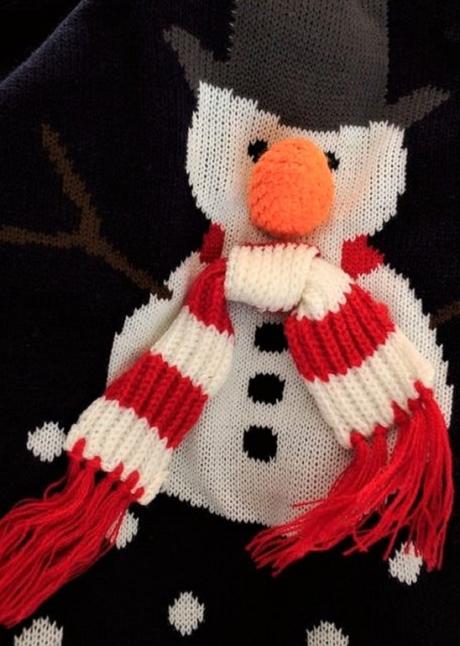 Unisex svetr se sněhulákem - vel.xl-xxl, xl