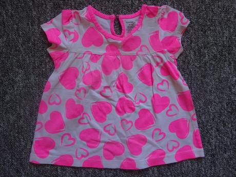 Tričko/tunika se srdíčky kr.r., vel. 86, george,86