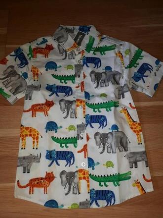 Košile se zvířátky 116, bluezoo,116