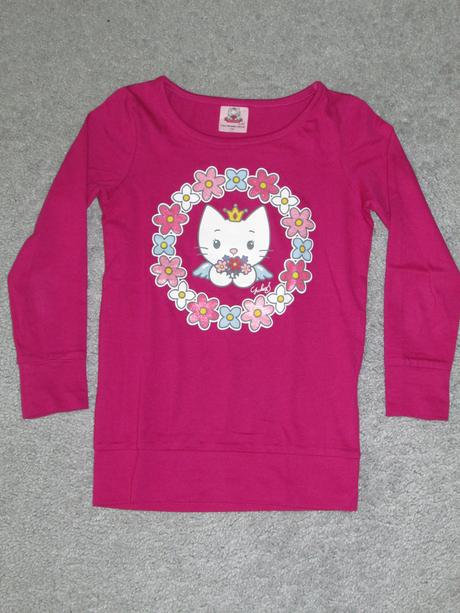 Růžové tričko angel cat sugar, 110
