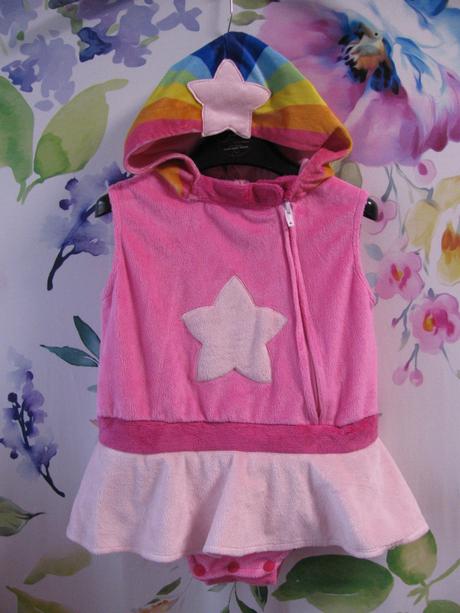 Růžový kostým včelky cloudbabies baba, 