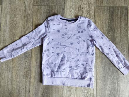 Tenká mikina s jednorožci, 128