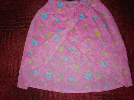 Letní květovaná zavinovací sukně, 134