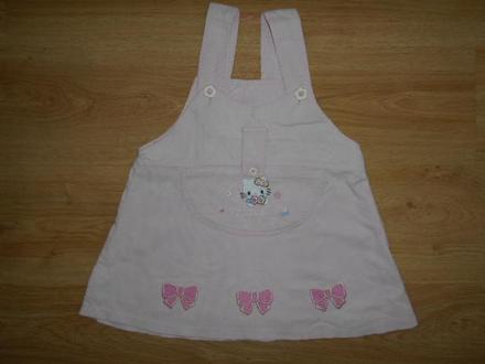 Dívčí manžestrová šatovka hello kitty vel.92/98, 92