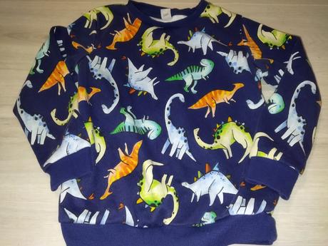 Modrá mikina s dinosaury 104 tu, 104