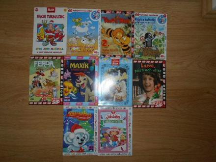 Dvd s pohádkami        10ks, 