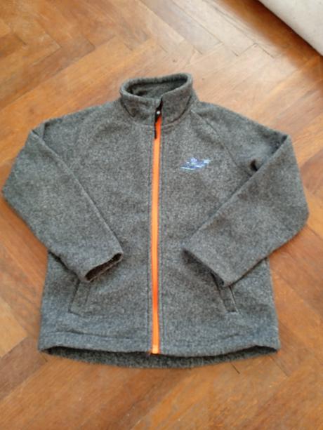 Dětská fleecová mikina - velikost 116, wolf,116