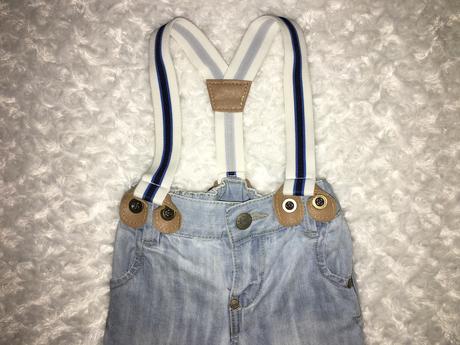 Modré rifle/džíny s kšandami lindex, lindex,62