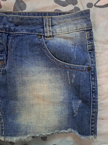 Džínová minisukně, xs