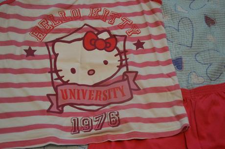 140 146 152 letní pyžamo komplet, sanrio,146