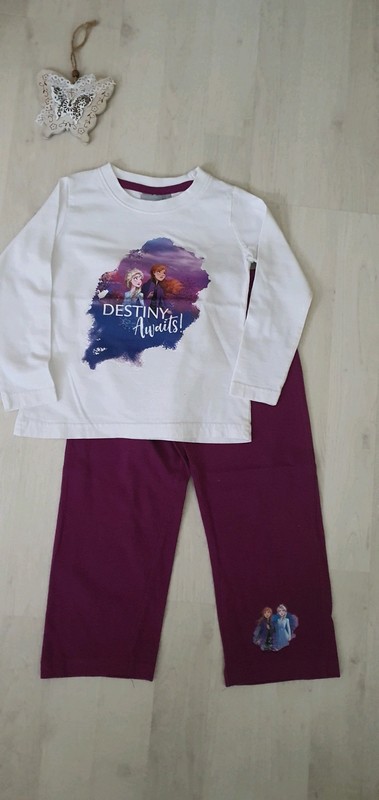 2x nové pyžámko s annou a elsou, disney,92