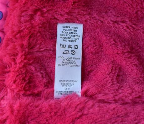 Bunda vel. 0 - 3 m, debenhams,62