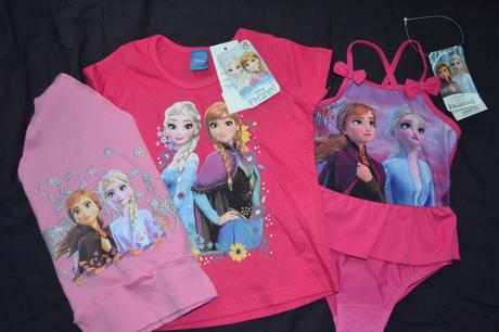 Set frozen plavky,tričko,šátek,v.98/104, disney,98 / 104
