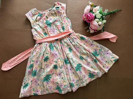 Ob/ šaty meruňkové - v.6/7 let, marks & spencer,122