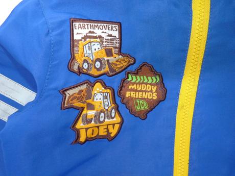 Jcb jaro/ podzim bundička, podšívka flís vel.110,, 110