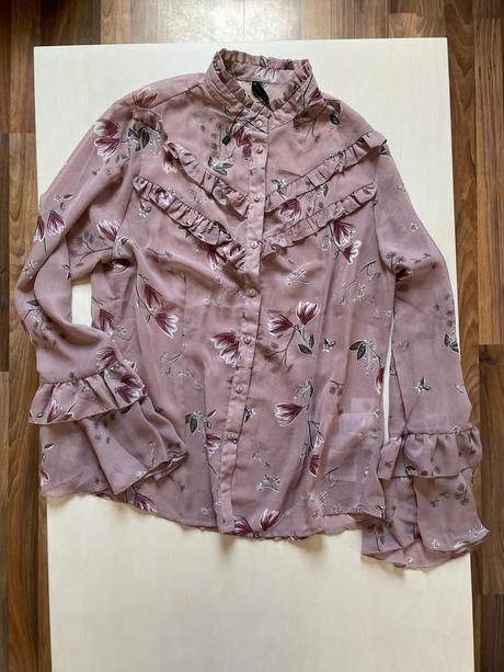 Nová volán květinová halenka, vel m, amisu, amisu,m