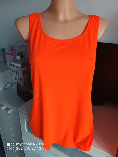 Tílko neón oranžové zn."janina" vel."m", m