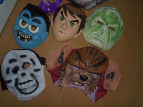 Maska škraboška upír vlkodlak halloween, 