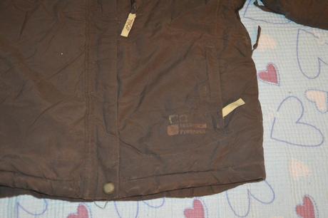 128 zimní lyžařská bunda oteplené kalhoty, 128