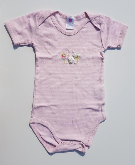 D169 2x dívčí body s kr. rukávem zajíček v. 86-92, 86