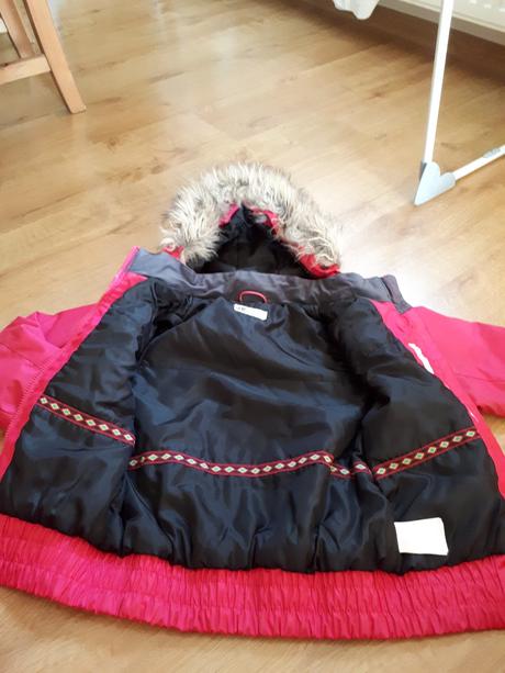 Dívčí zimní bunda bombr, h&m,134
