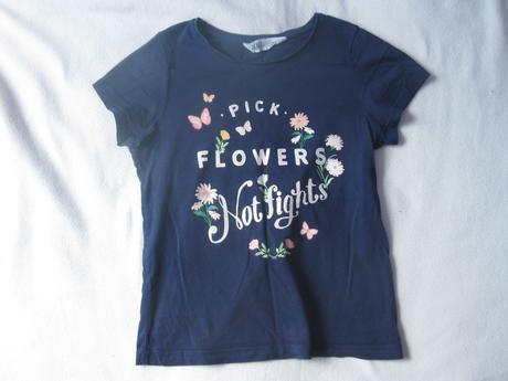 Tmavé triko, h&m,134