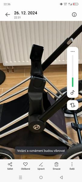 Cybex podvozek a korba: Potřebuji adaptéry pro spojení?